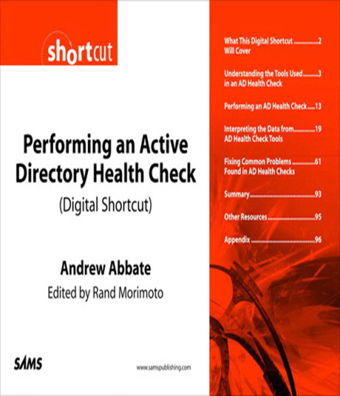 Cover image for book Performing an Active Directory Health Check (Digital Short Cut)