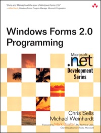 Cover image: Windows Forms 2.0 Programming 2nd edition 9780321267962