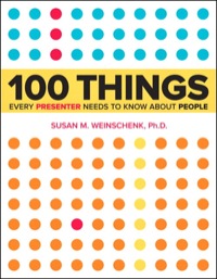 صورة الغلاف: 100 Things Every Presenter Needs to Know About People 1st edition 9780321821249