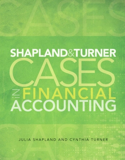 Cover image for book Shapland and Turner Cases in Financial Accounting