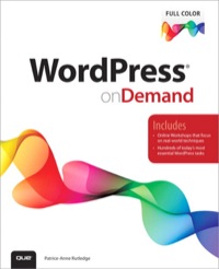 Cover image: WordPress on Demand 1st edition 9780789750372
