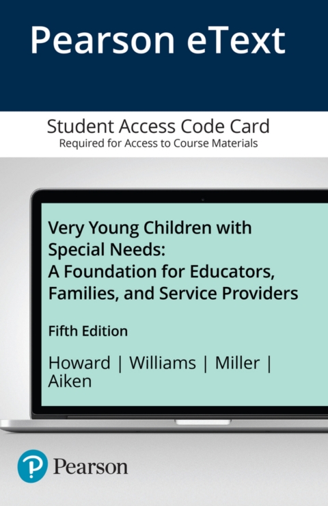 Cover image for book Very Young Children with Special Needs: A Foundation for Educators, Families, and Service Providers -- Pearson eText