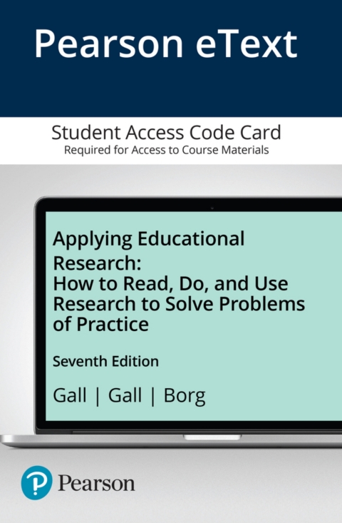 Cover image for book Applying Educational Research: How To Read, Do, and Use Research To Solve Problems of Practice -- Pearson eText