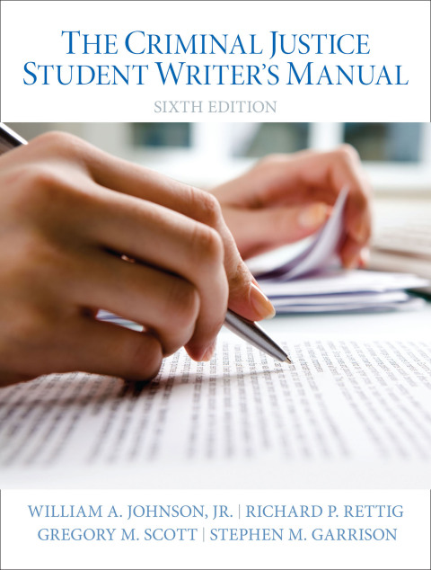 Cover image for book The Criminal Justice Student Writer's Manual