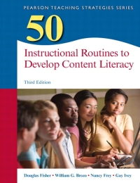 Cover image: 50 Instructional Routines to Develop Content Literacy 3rd edition 9780133347968