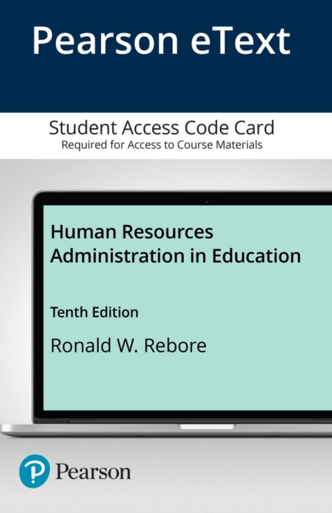 Cover image for book Human Resources Administration in Education -- Enhanced Pearson eText