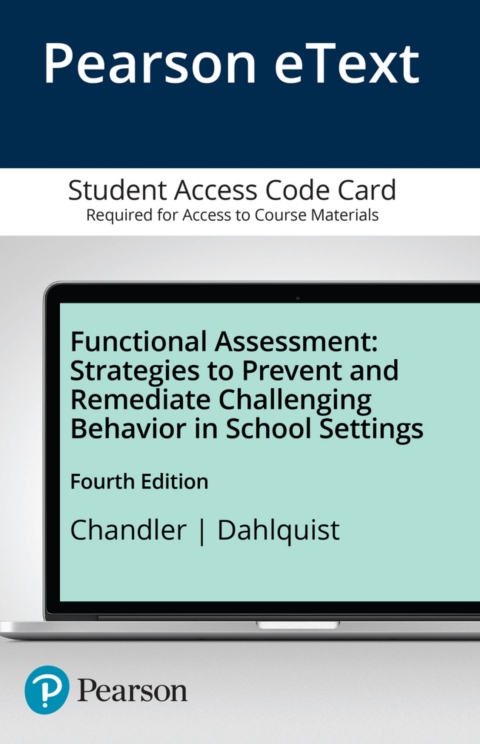 Cover image for book Functional Assessment: Strategies to Prevent and Remediate Challenging Behavior in School Settings -- Pearson eText