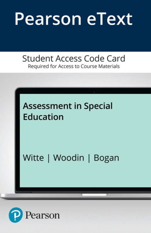 Cover image for book Assessment in Special Education -- Pearson eText