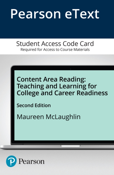 Cover image for book Content Area Reading: Teaching and Learning for College and Career Readiness -- Pearson eText