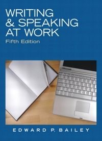 Cover image: Writing & Speaking at Work 5th edition 9780136088554