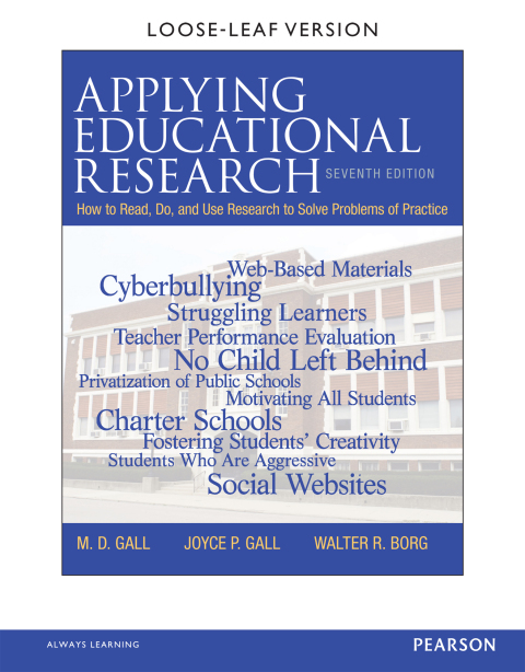 Cover image for book Applying Educational Research