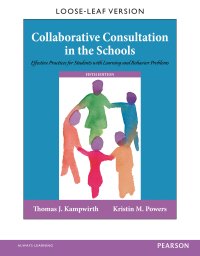 Collaborative Consultation in the Schools 5th edition 