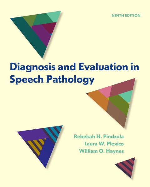 Cover image for book Diagnosis and Evaluation in Speech Pathology