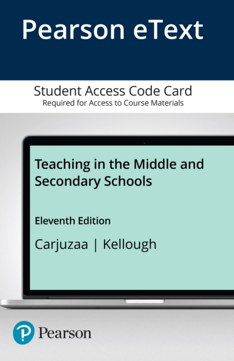 Cover image for book Teaching in the Middle and Secondary Schools -- Pearson eText