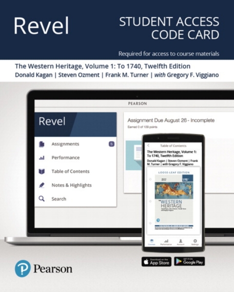 Cover image for book Revel Access Code for The Western Heritage, Volume 1