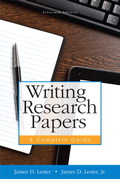 Writing Research Papers - James D. Lester (Late)