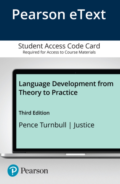 Cover image for book Language Development From Theory to Practice -- Enhanced Pearson eText