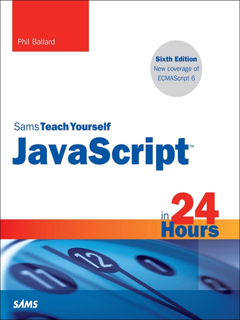 Cover image for book JavaScript in 24 Hours, Sams Teach Yourself