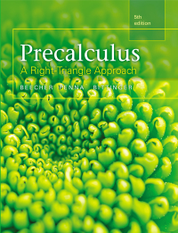Titelbild: Precalculus: A Right Triangle Approach 5th edition 9780321969552