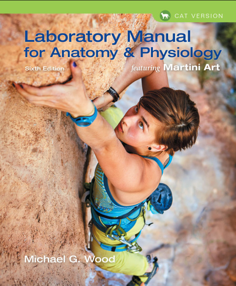 Cover image for book Laboratory Manual for Anatomy & Physiology featuring Martini Art, Cat Version