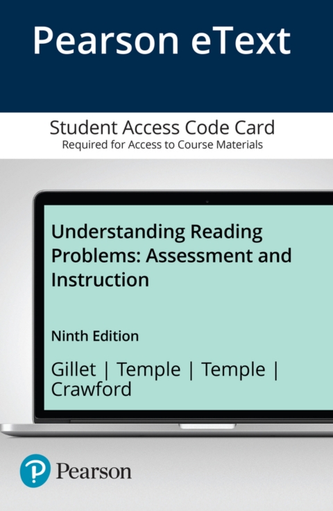 Cover image for book Understanding Reading Problems: Assessment and Instruction -- Pearson eText
