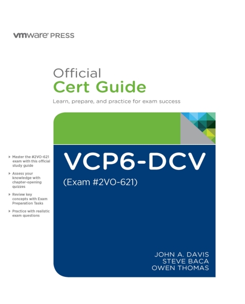 Cover image for book VCP6-DCV Official Cert Guide (Exam #2V0-621)