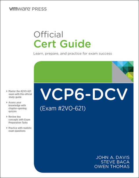VCP6-DCV Official Cert Guide (Exam #2V0-621) 