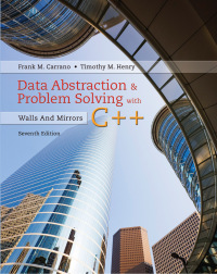 Cover image: Data Abstraction & Problem Solving with C 7th edition 9780134463971