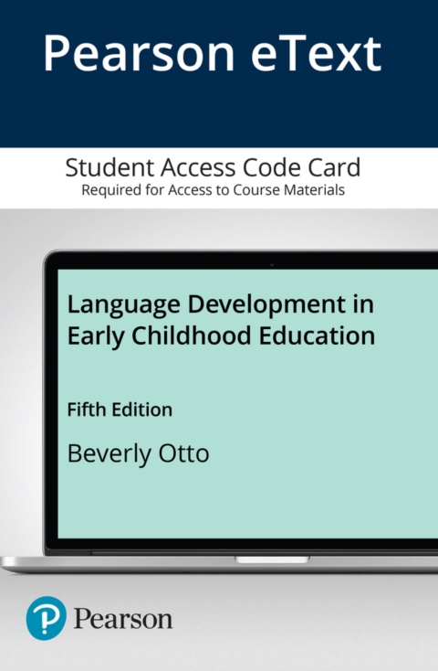 Cover image for book Language Development in Early Childhood Education -- Enhanced Pearson eText