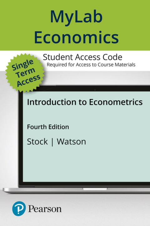 Cover image for book MyLab Economics with Pearson eText Access Code for Introduction to Econometrics