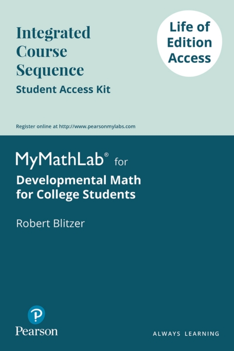 Cover image for book MyLab Math Access Code (up to 24 months) for Developmental Mathematics