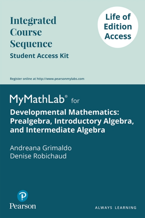 Cover image for book MyLab Math Access Code (24 month) for Developmental Mathematics: Prealgebra, Introductory Algebra, and Intermediate Algebra
