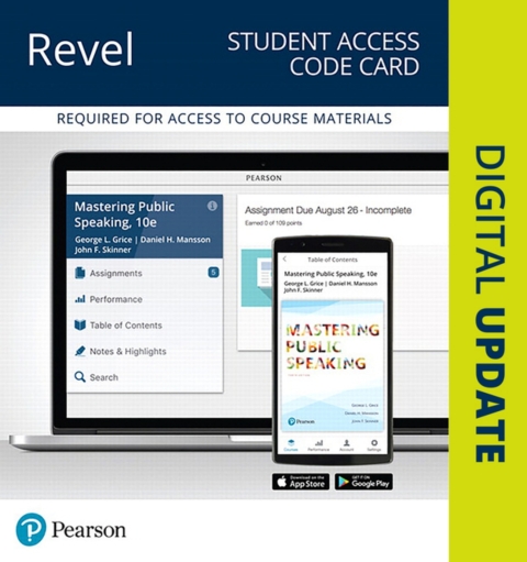 Cover image for book Revel Access Code for Mastering Public Speaking