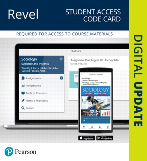 Cover image for book Revel Access Code for Sociology: Evidence and Insights