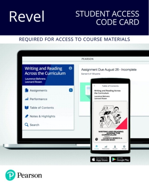Cover image for book Revel Access Code for Writing and Reading Across the Curriculum