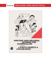 Cover image: Writing and Reading Across the Curriculum 14th edition 9780134668512