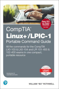 Imagen de portada: CompTIA Linux /LPIC-1 Portable Command Guide 1st edition 9780789757111