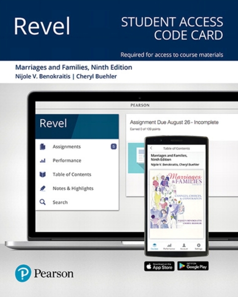 Cover image for book Revel Access Code for Marriages and Families: Changes, Choices, and Constraints