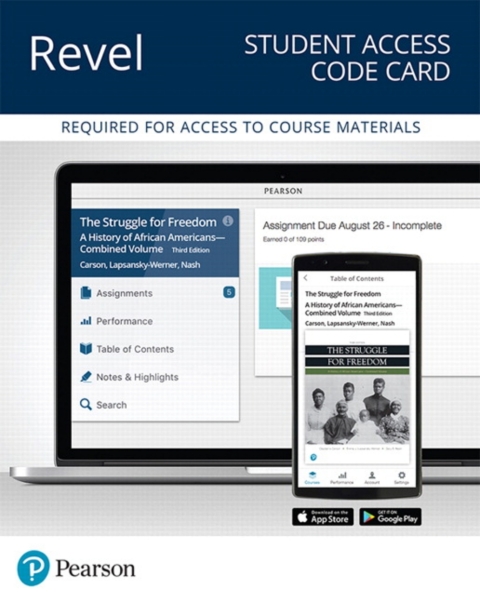 Cover image for book Revel Access Code for The Struggle for Freedom: A History of African Americans, Combined Volume