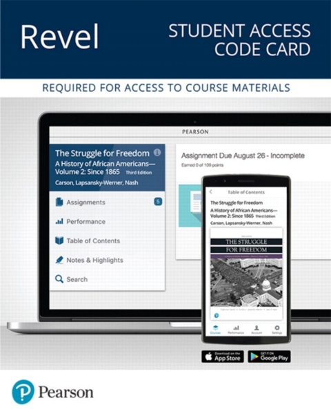 Cover image for book Revel Access Code for The Struggle for Freedom: A History of African Americans Since 1865, Volume 2