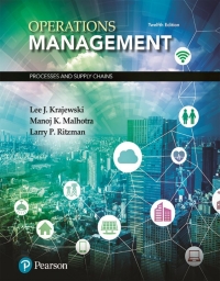 Cover image: Operations Management: Processes and Supply Chains 12th edition 9780134741062