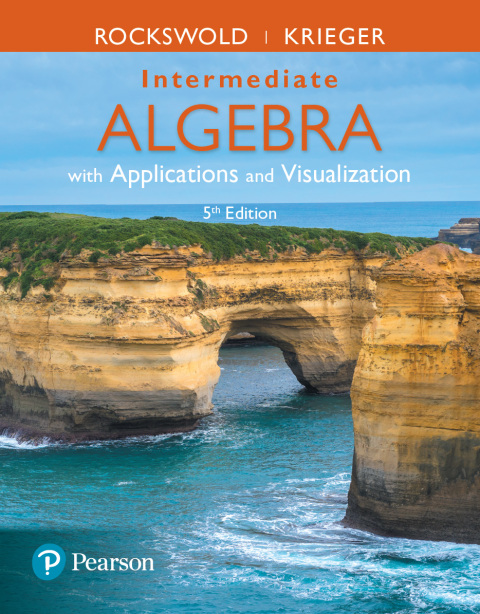 Cover image for book Intermediate Algebra with Applications and Visualization