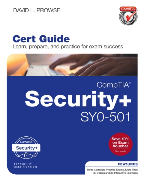 Cover image for book CompTIA Security+ SY0-501 Cert Guide