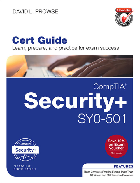 Cover image for book CompTIA Security+ SY0-501 Cert Guide