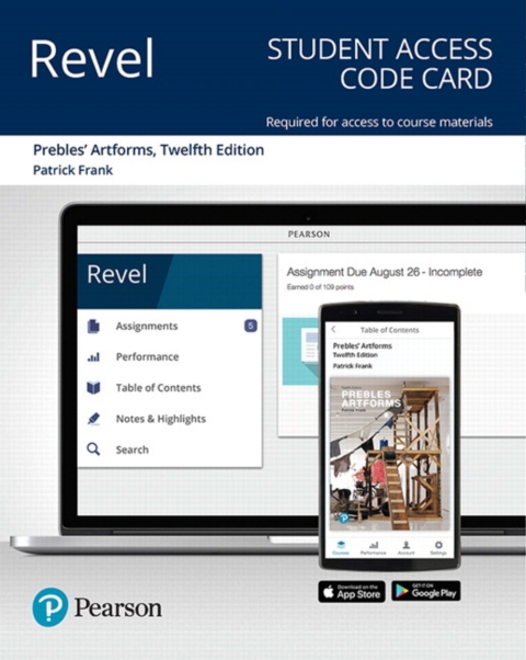 Cover image for book Revel Access Code for Prebles' Artforms