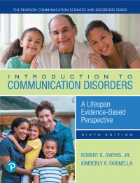 Cover image: Introduction to Communication Disorders 6th edition 9780134801476