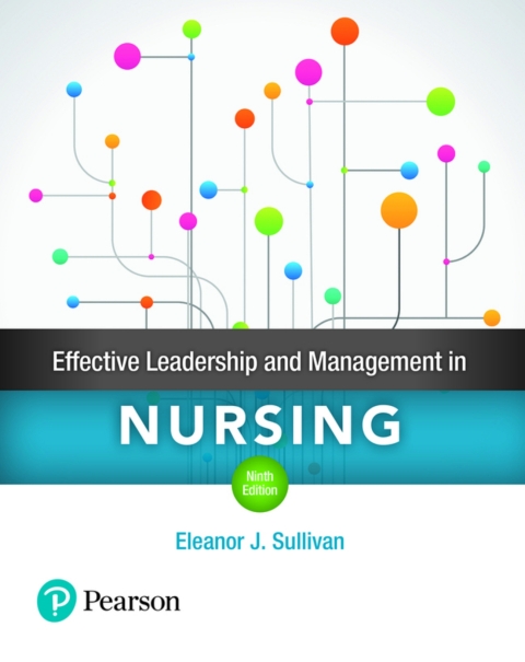 Cover image for book Effective Leadership and Management in Nursing (Pearson+)