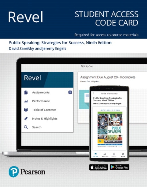 Cover image for book Revel Access Code for Public Speaking: Strategies for Success