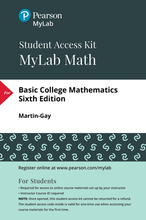 Cover image for book MyLab Math with Pearson eText Access Code (24 Months) for Basic College Mathematics