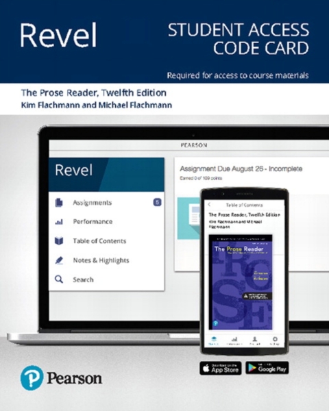 Cover image for book Revel Access Code for The Prose Reader: Essays for Thinking, Reading and Writing
